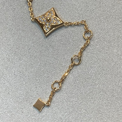 [Zalyn]STAR AND SUN 4 MOTIFS GOLD DIAMONDS BRACELET