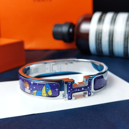 [Zalyn]H STAR AND MOON BRACELET 12MM
