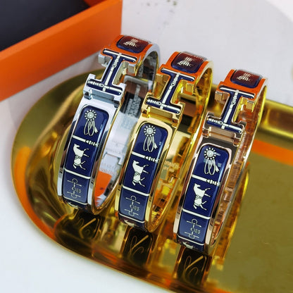 [Zalyn]H COUVERTURES DARK BLUE BRACELET