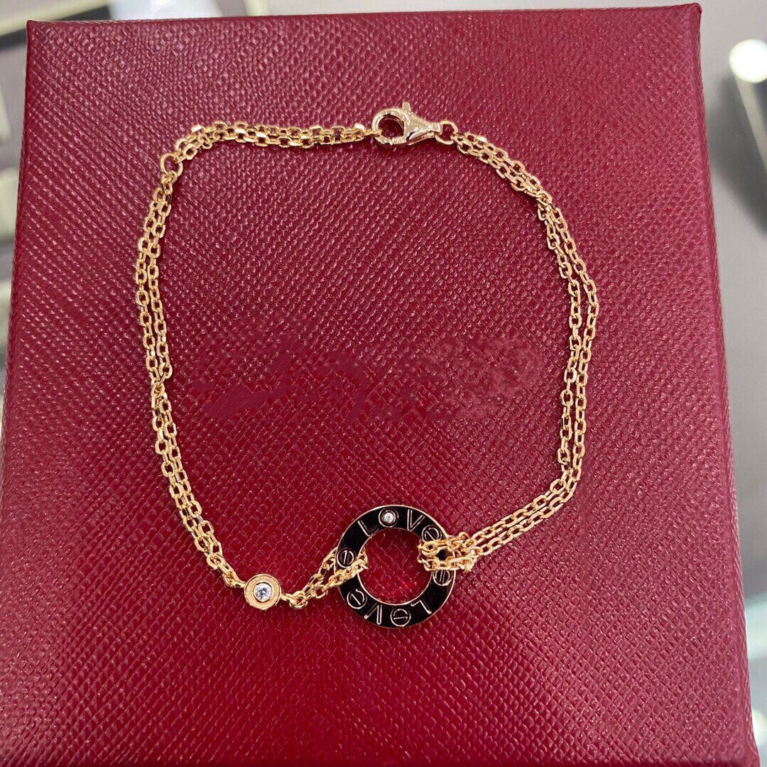 [Zalyn Jewelry ]LOVE BRACELET 2 DIAMOND