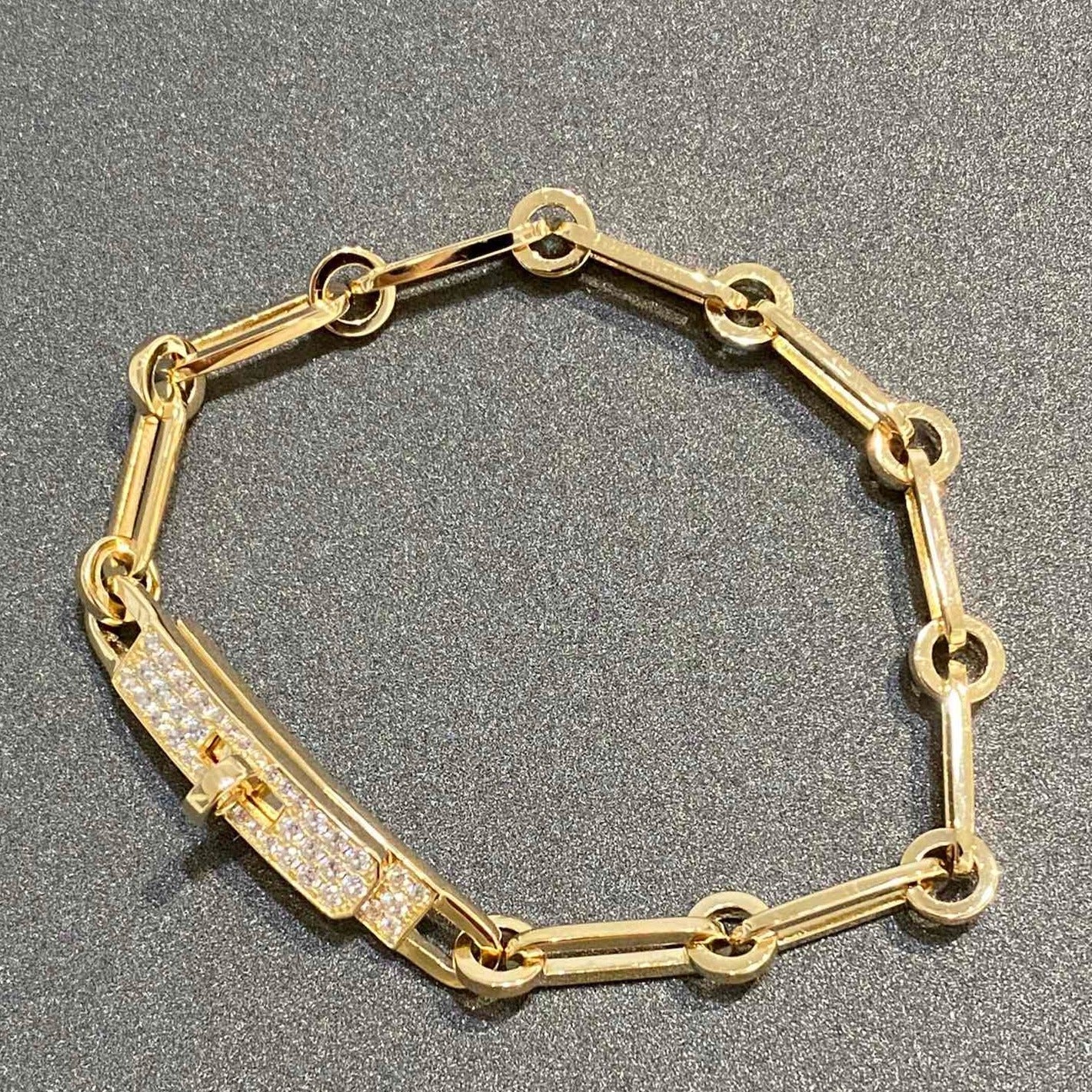[Zalyn]CHAINE BRACELET SMALL MODEL DIAMOND