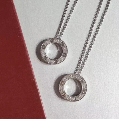 [Zalyn Jewelry ]LOVE NECKLACE ADJUSTABLE SILVER