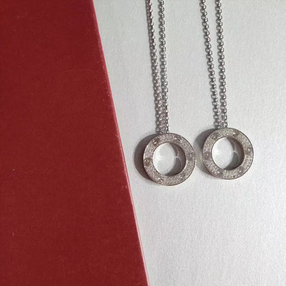 [Zalyn Jewelry ]LOVE NECKLACE ADJUSTABLE SILVER