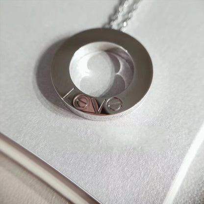 [Zalyn Jewelry ]LOVE NECKLACE ADJUSTABLE SILVER