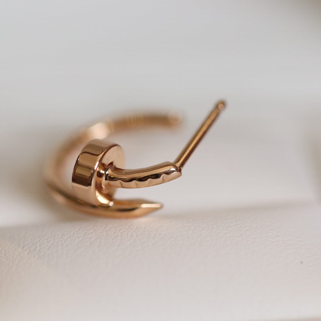 [Zalyn Jewelry ]JUSTE EARRINGS PINK GOLD