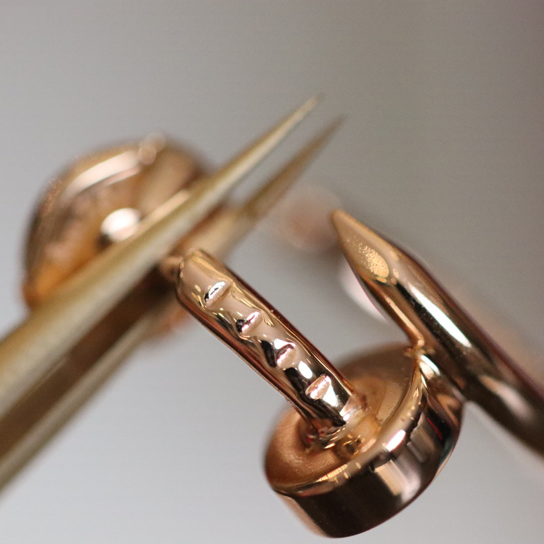 [Zalyn Jewelry ]JUSTE EARRINGS PINK GOLD