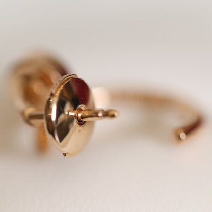[Zalyn Jewelry ]JUSTE EARRINGS PINK GOLD