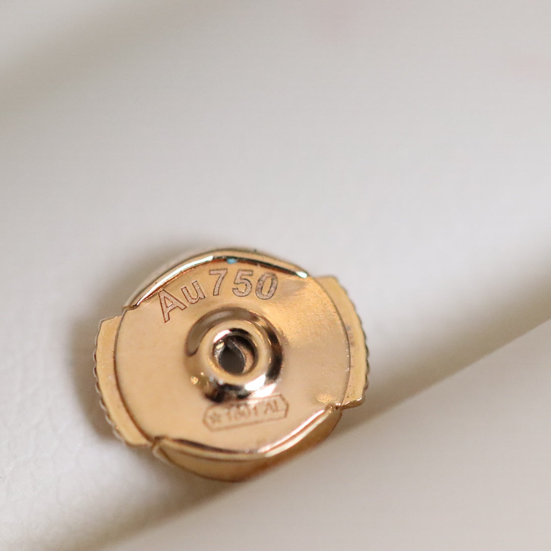 [Zalyn Jewelry ]JUSTE EARRINGS PINK GOLD