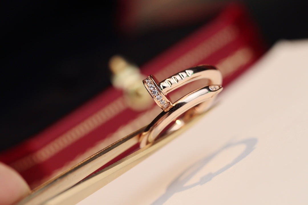 [Zalyn Jewelry ]JUSTE RING 2.65MM PINK GOLD DIAMOND