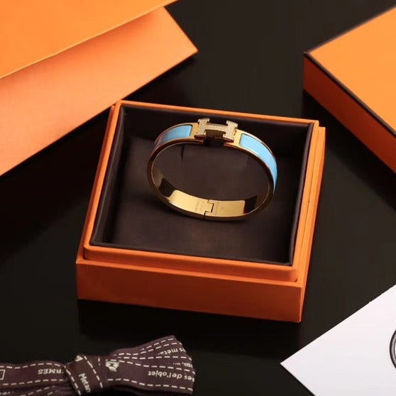 [Zalyn]H CLOUD BLUE BRACELET GOLD DIAMOND