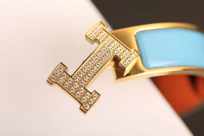 [Zalyn]H CLOUD BLUE BRACELET GOLD DIAMOND