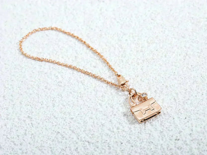 [Zalyn]AMULETTE PEDANT ROSE GOLD NECKLACE