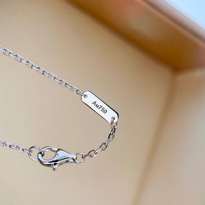 [Zalyn Jewelry ]CLOVER DIAMOND NECKLACE SILVER