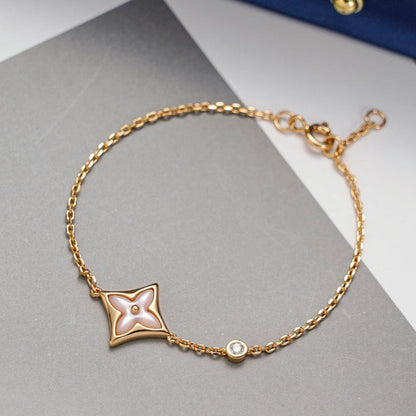 [Zalyn]STAR 1 DIAMOND ROSE GOLD BRACELET