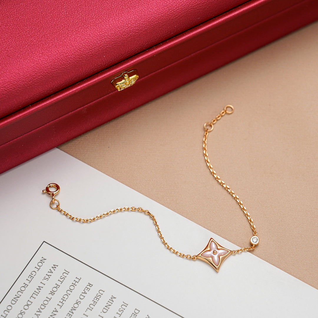 [Zalyn]STAR 1 DIAMOND ROSE GOLD BRACELET