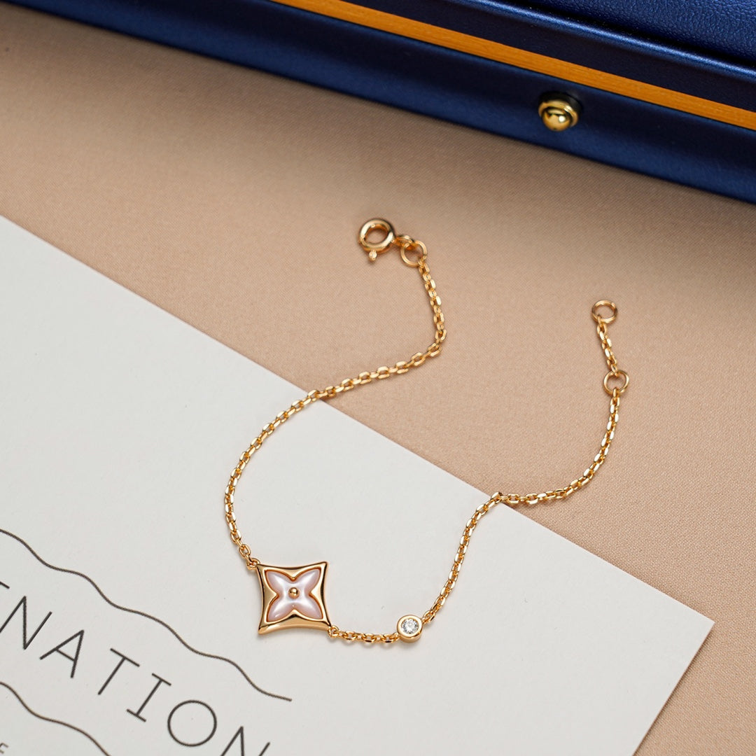 [Zalyn]STAR 1 DIAMOND ROSE GOLD BRACELET