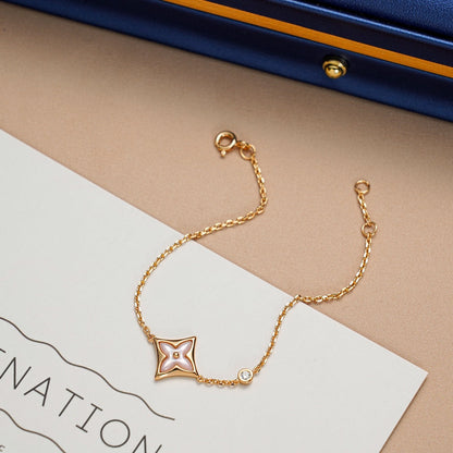 [Zalyn]STAR 1 DIAMOND ROSE GOLD BRACELET