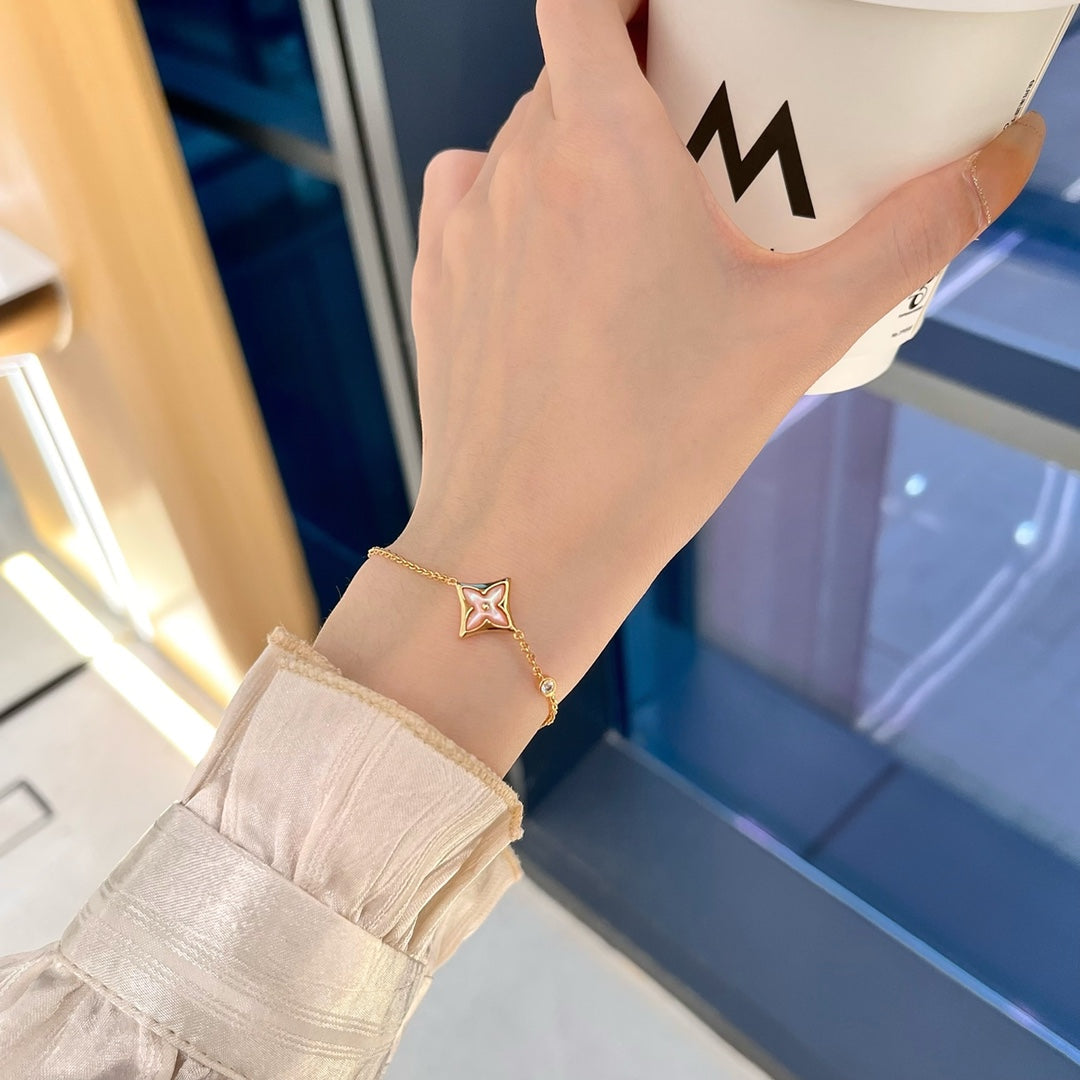 [Zalyn]STAR 1 DIAMOND ROSE GOLD BRACELET