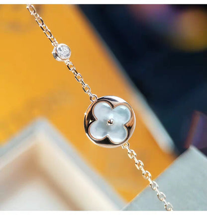 [Zalyn]SUN MOP GOLD 1 DIAMOND NECKLACE