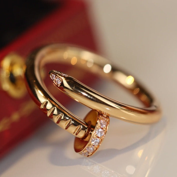 [Zalyn Jewelry ]JUSTE RING 2.65MM GOLD DIAMOND