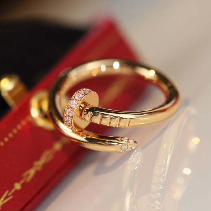[Zalyn Jewelry ]JUSTE RING 2.65MM GOLD DIAMOND