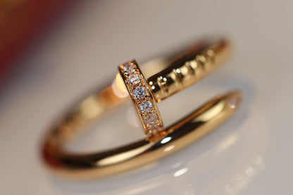 [Zalyn Jewelry ]JUSTE RING 2.65MM GOLD DIAMOND