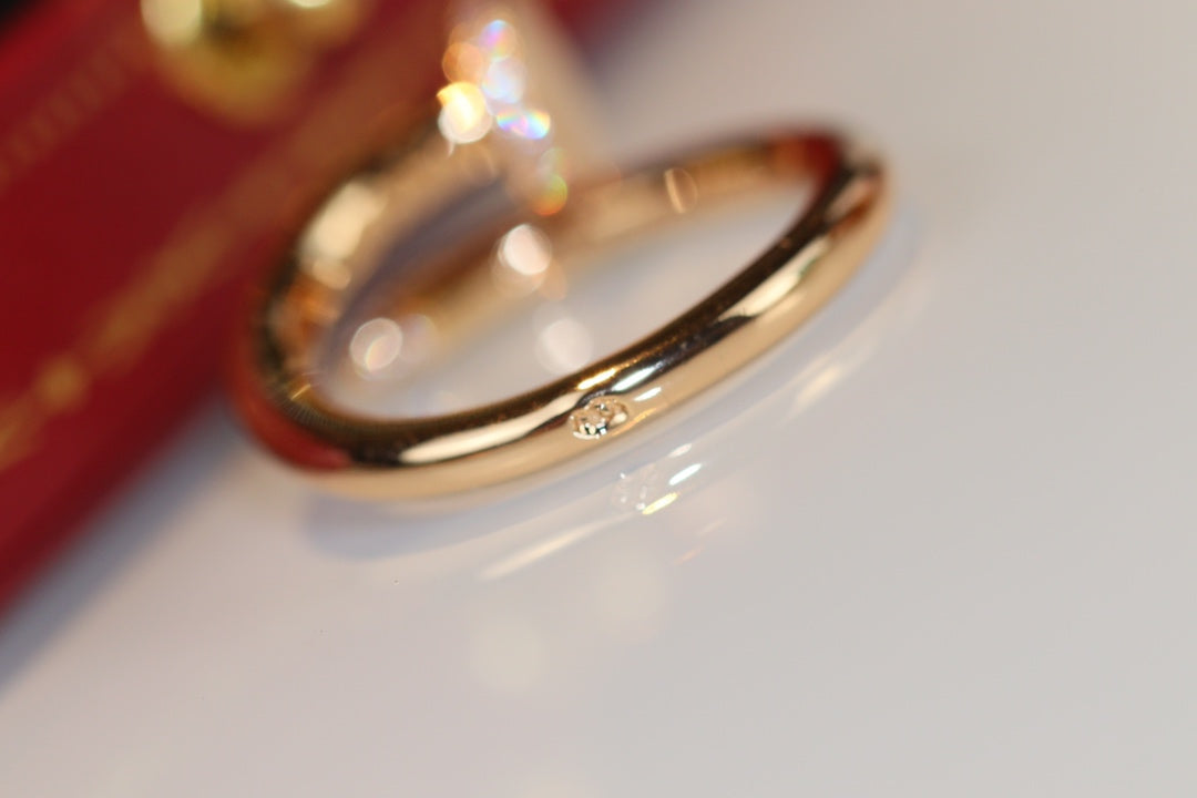 [Zalyn Jewelry ]JUSTE RING 2.65MM GOLD DIAMOND