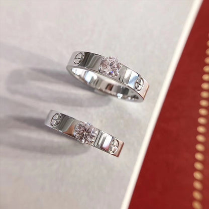 [Zalyn Jewelry ]LOVE RING 3.6MM 1 BIG DIAMOND