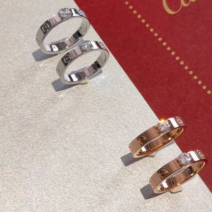 [Zalyn Jewelry ]LOVE RING 3.6MM 1 BIG DIAMOND