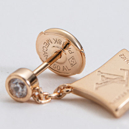 [Zalyn]STAR DIAMONDS EARRINGS GOLD