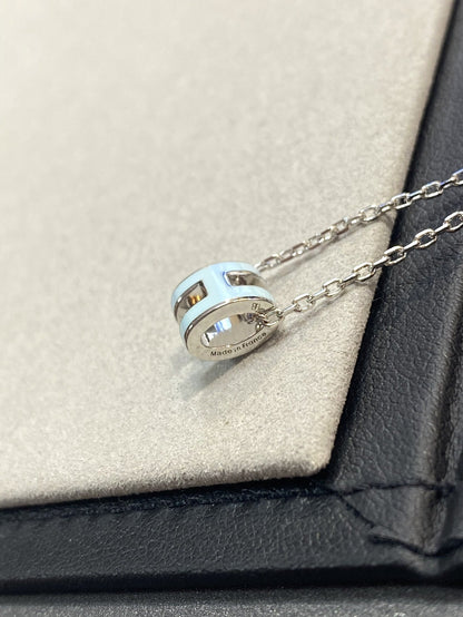 [Zalyn]POP H LIGHT BLUE NECKLACE