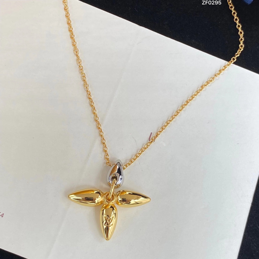 [Zalyn]LOUISETTE PEDANT GOLD NECKLACE