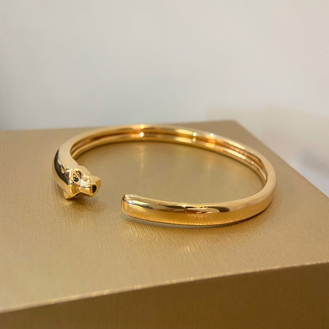 [Zalyn Jewelry ]PANTHERE GOLD OPEN BRACELET