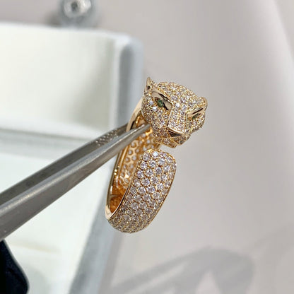 [Zalyn Jewelry ]PANTHERE PINK GOLD DIAMOND RING