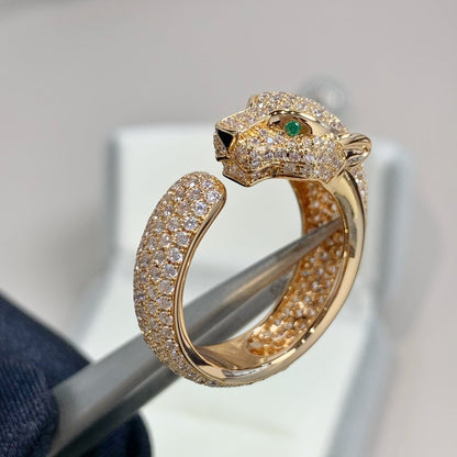 [Zalyn Jewelry ]PANTHERE PINK GOLD DIAMOND RING