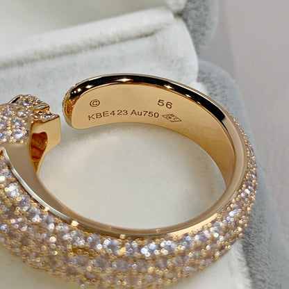 [Zalyn Jewelry ]PANTHERE PINK GOLD DIAMOND RING