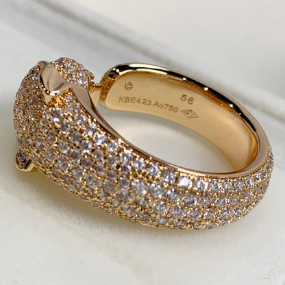 [Zalyn Jewelry ]PANTHERE PINK GOLD DIAMOND RING