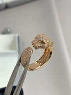 [Zalyn Jewelry ]PANTHERE PINK GOLD DIAMOND RING