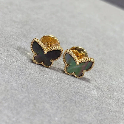 [Zalyn Jewelry ]BUTTERFLY DARK MOP  EARRINGS
