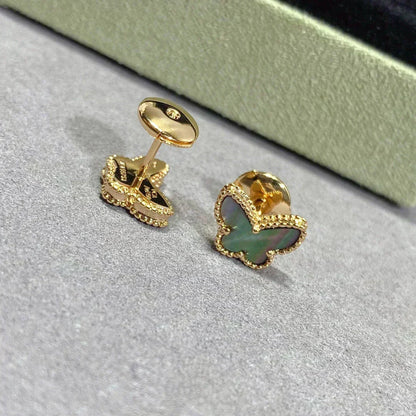 [Zalyn Jewelry ]BUTTERFLY DARK MOP  EARRINGS