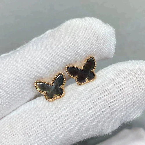 [Zalyn Jewelry ]BUTTERFLY DARK MOP  EARRINGS