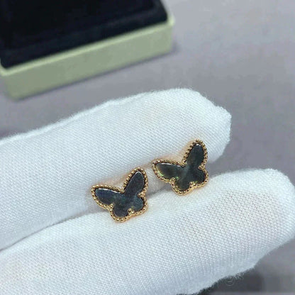 [Zalyn Jewelry ]BUTTERFLY DARK MOP  EARRINGS