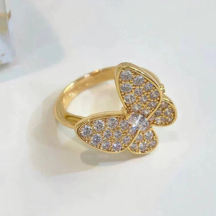 [Zalyn Jewelry ]BUTTERFLY DIAMOND RING