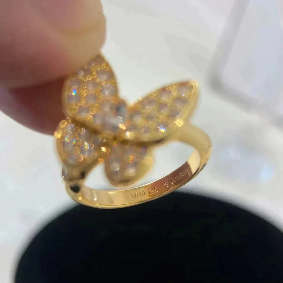 [Zalyn Jewelry ]BUTTERFLY DIAMOND RING
