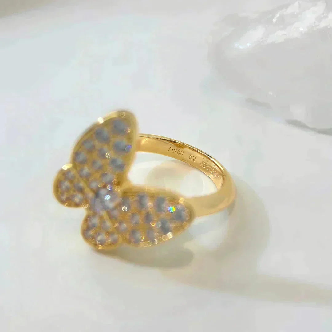 [Zalyn Jewelry ]BUTTERFLY DIAMOND RING