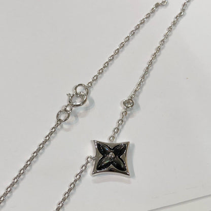 [Zalyn]STAR BLACK MOP NECKLACE