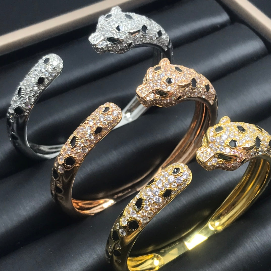 [Zalyn Jewelry ]PANTHERE BIG BRACELET DIAMONDS