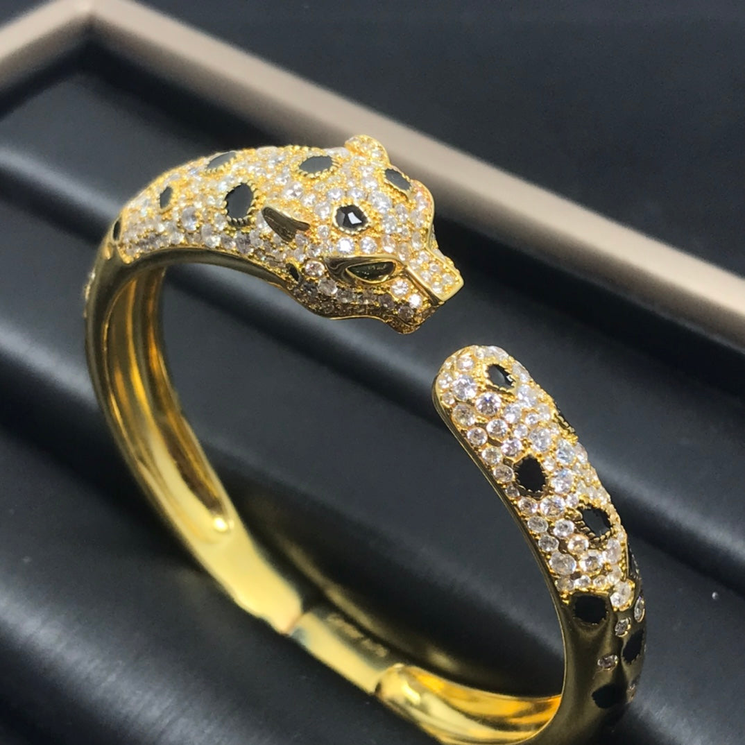 [Zalyn Jewelry ]PANTHERE BIG BRACELET DIAMONDS