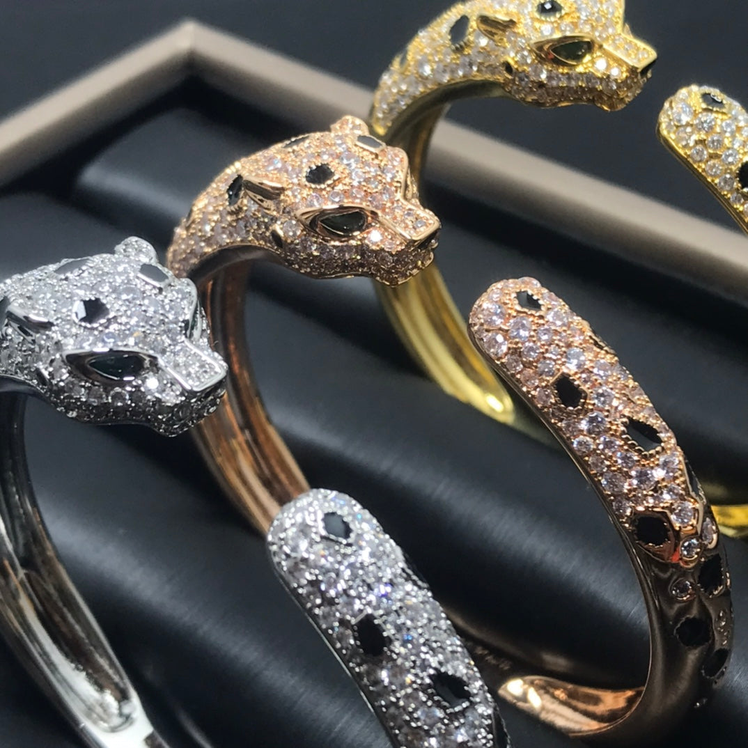 [Zalyn Jewelry ]PANTHERE BIG BRACELET DIAMONDS