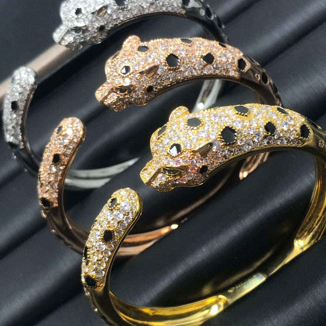 [Zalyn Jewelry ]PANTHERE BIG BRACELET DIAMONDS